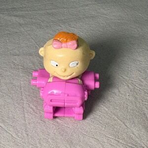Vintage 1998 Rugrats Burger King Kids Club Toy Train Car Pink